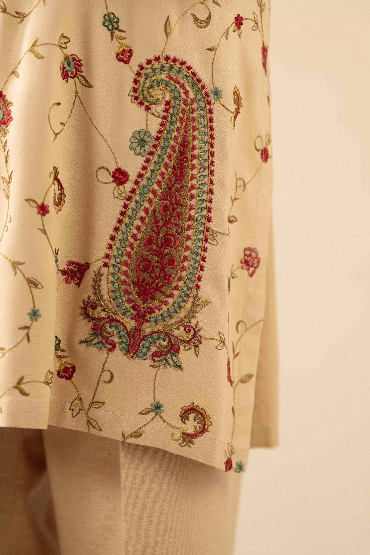 Nishat UK - Beige Embroidered Marina 2 Pieces ready to wear Dress