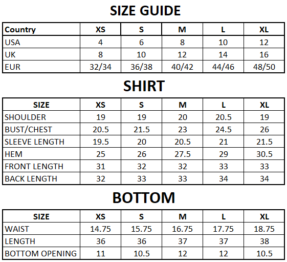 Size Guide