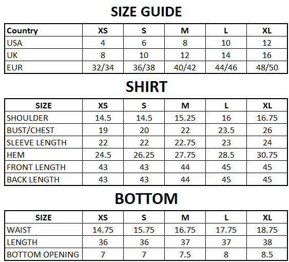 Size Guide