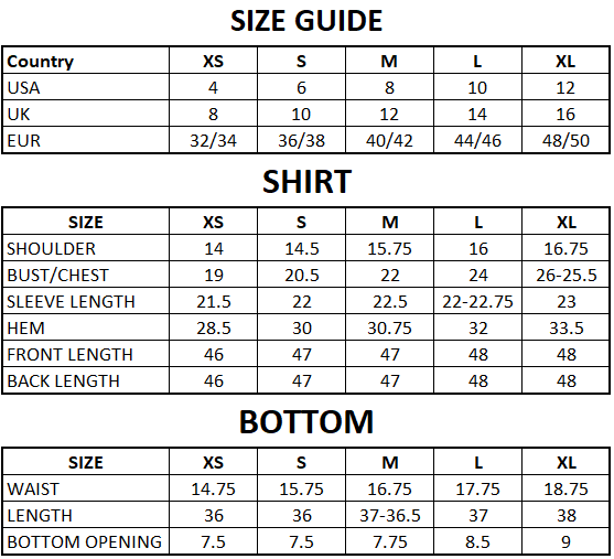 Size Guide