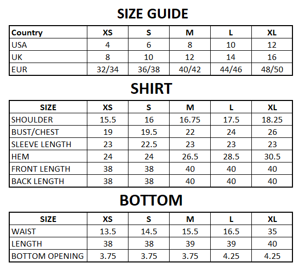 Size Guide
