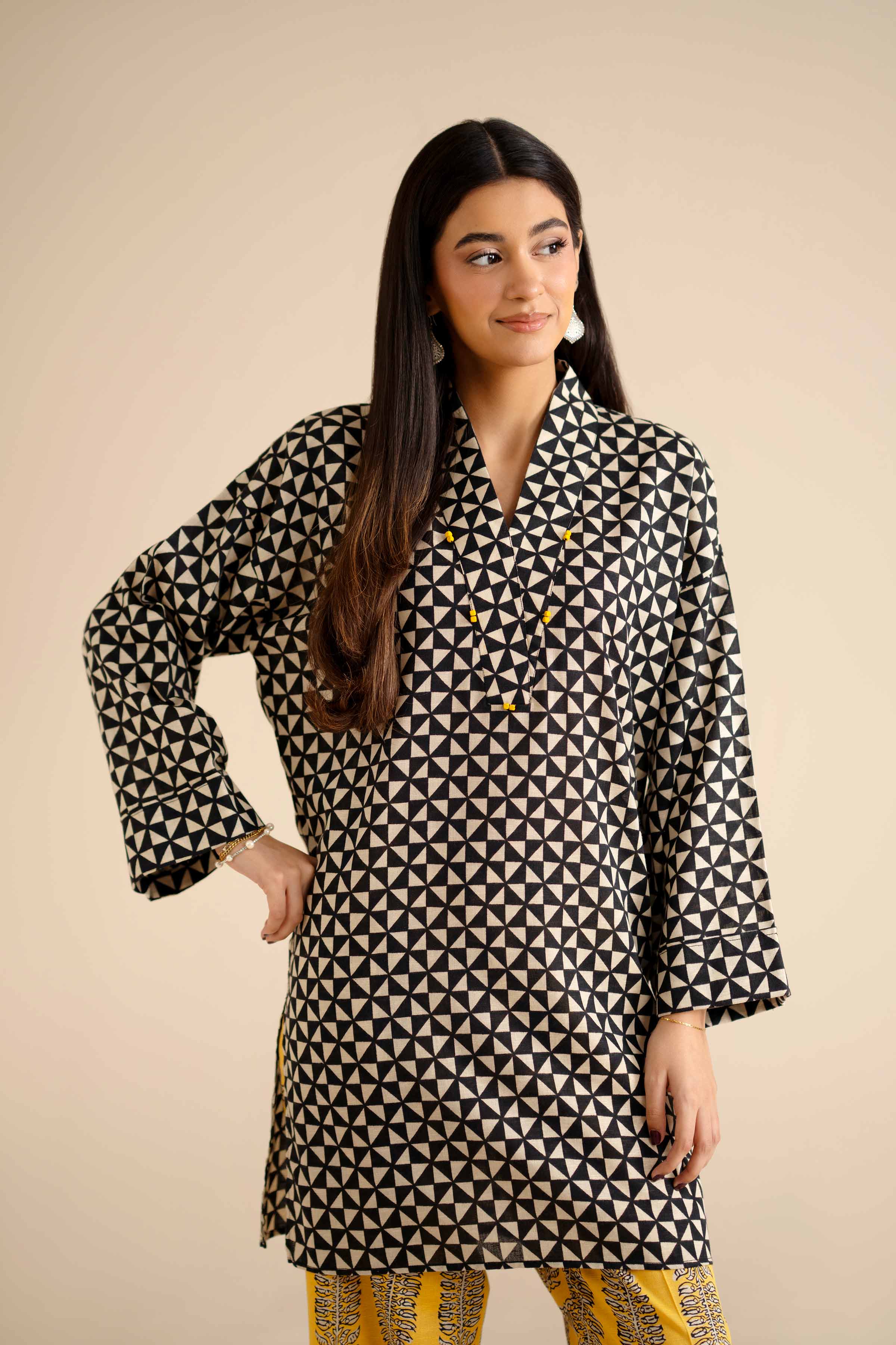 NishatUK - Black Solids Karandi 2-piece ready to wear Dress