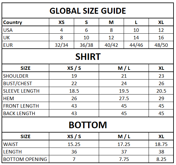 Size Guide