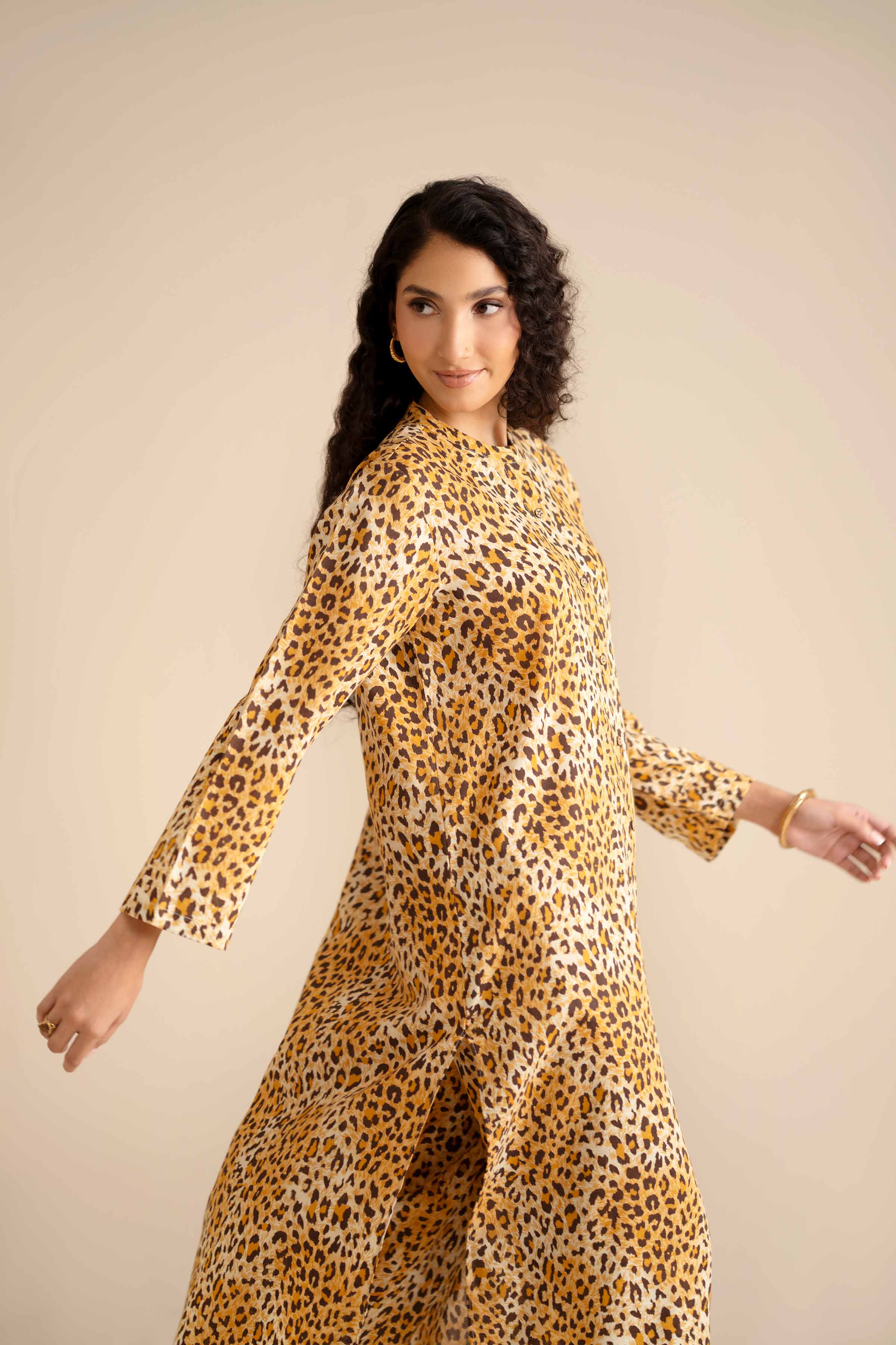 NishatUK - Brown Printed Karandi 2-piece ready to wear Dress