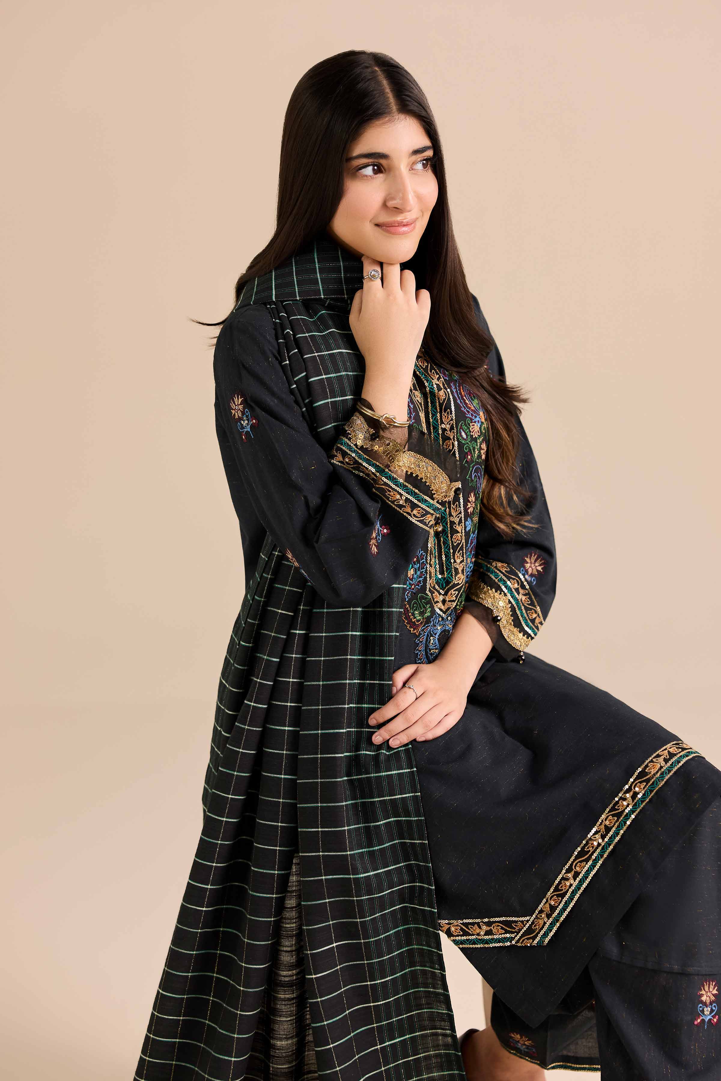 Nishat UK - 3 Piece - Embroidered Suit - PW25-265