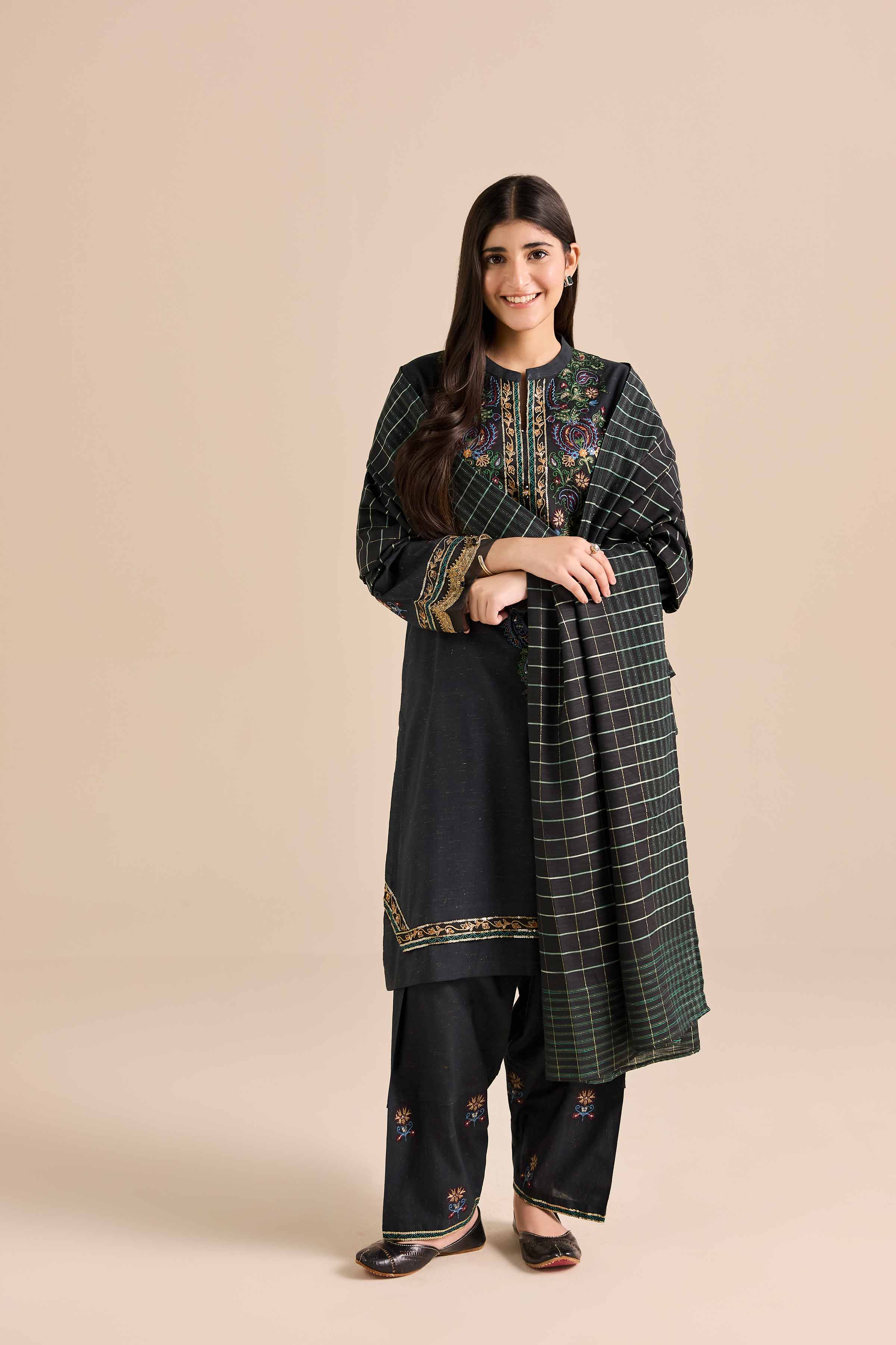 Nishat UK - 3 Piece - Embroidered Suit - PW25-265