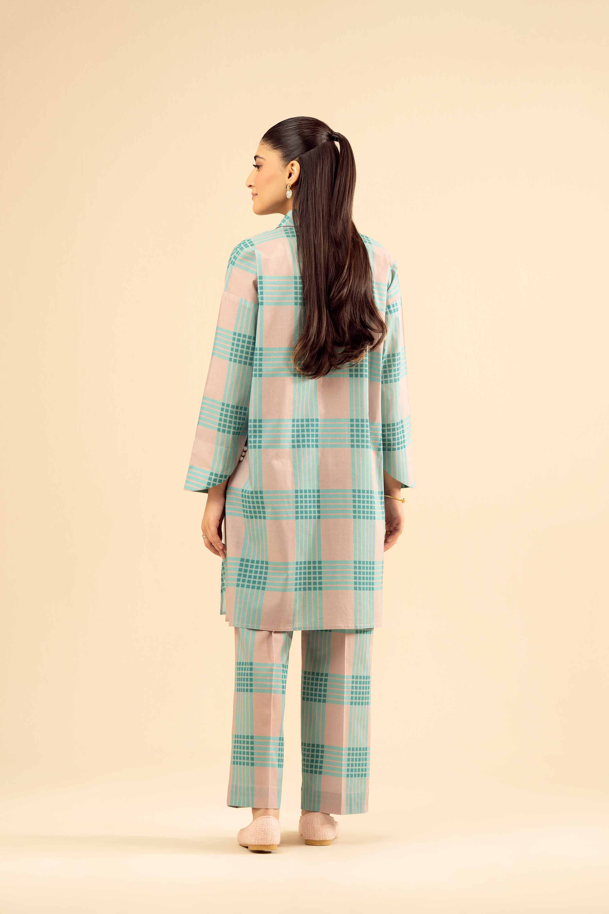 NishatUK - Ferozi Printed Cambric 2-piece ready to wear Dress