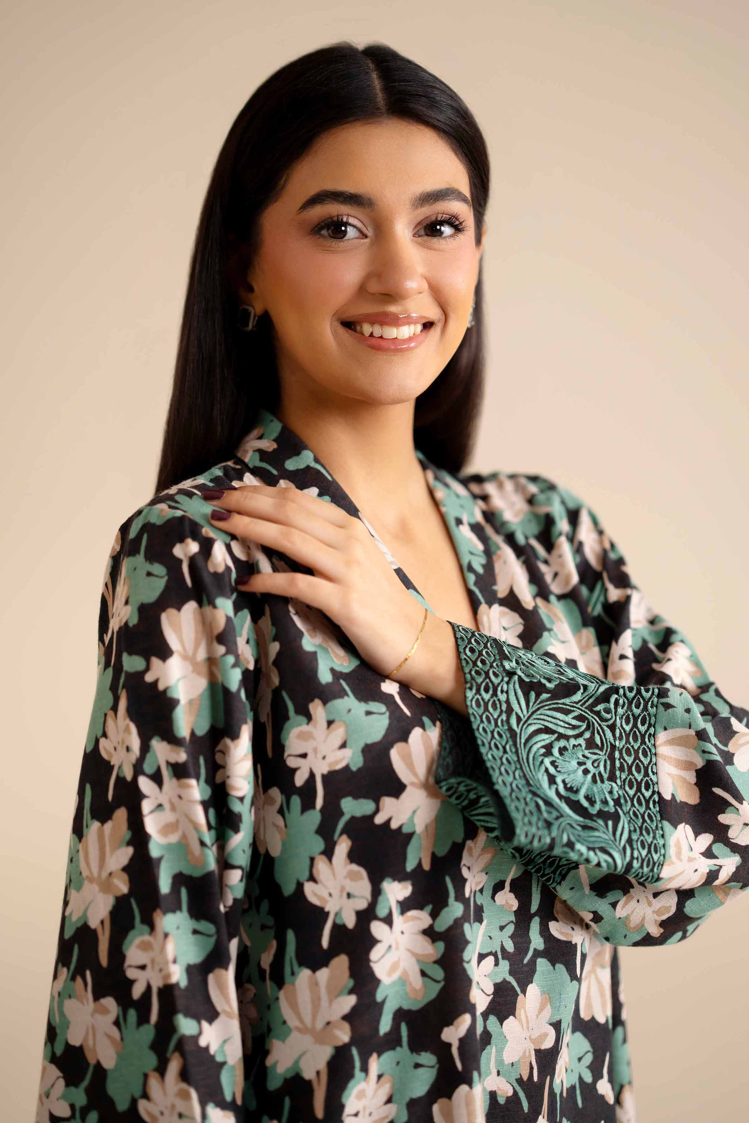 NishatUK - Multi Embroidered Karandi 2-piece ready to wear Dress