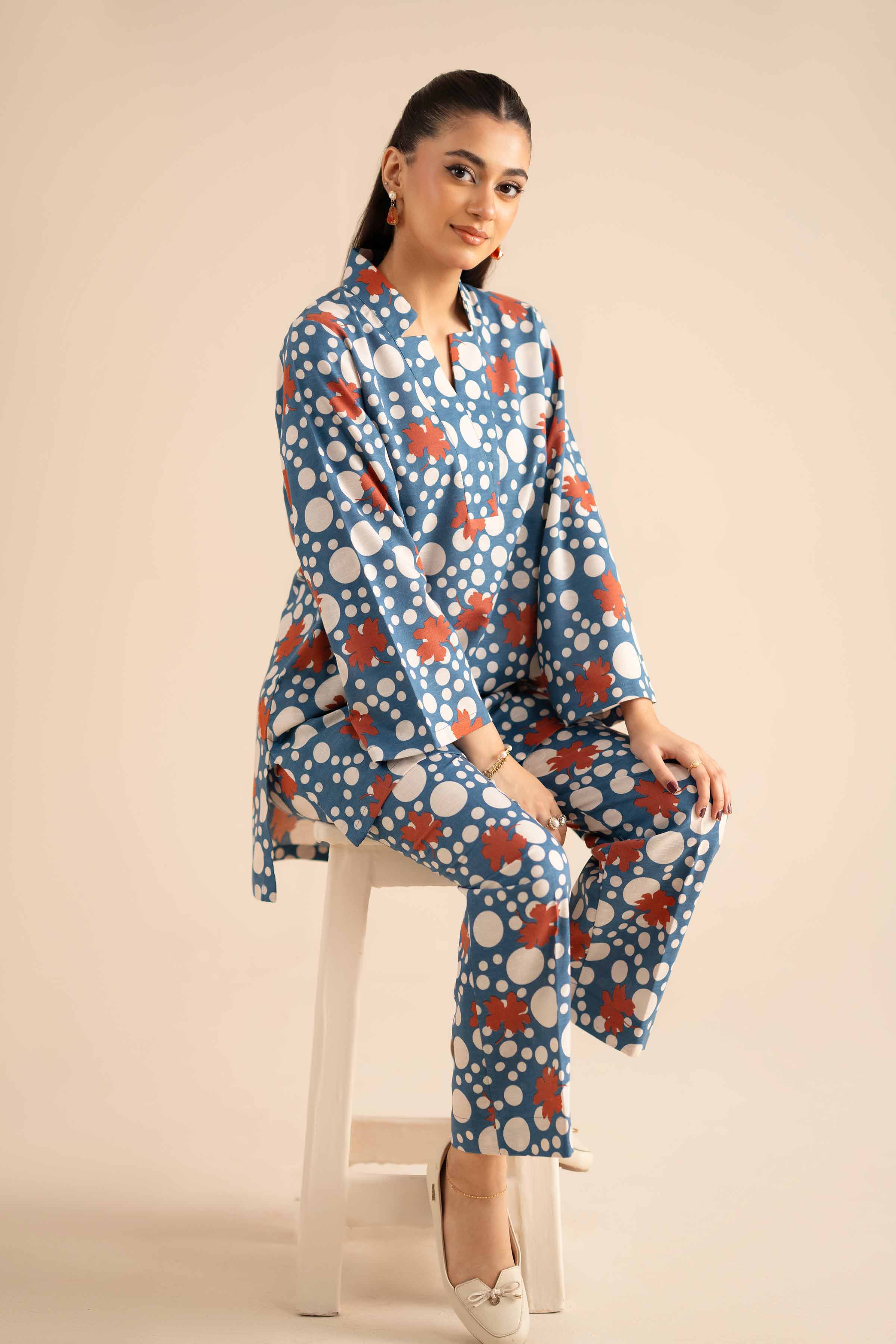 NishatUK - Multi Solids Karandi 2-piece ready to wear Dress
