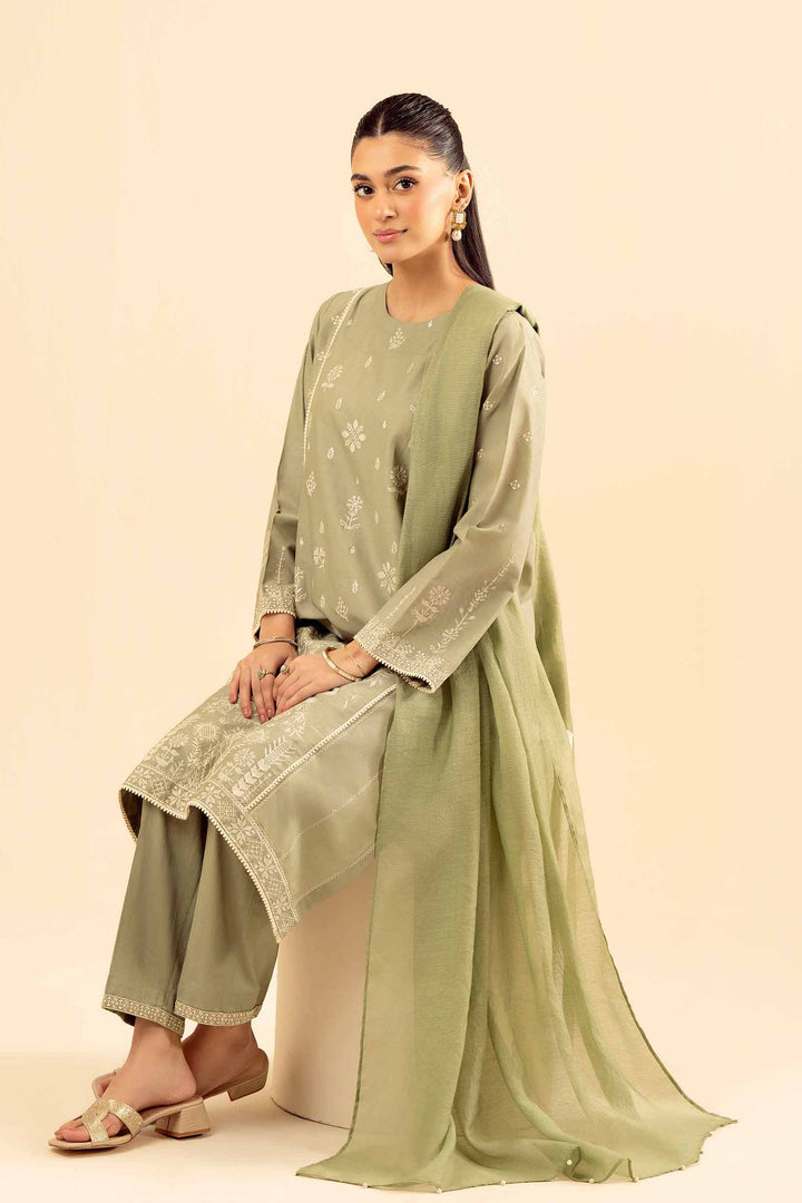 3 Piece - Embroidered Suit - PW25-31 for Women - Pret Collection | Nishat | Shop Online