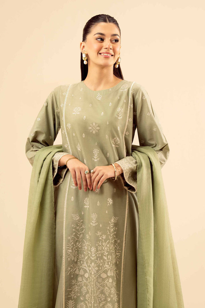 3 Piece - Embroidered Suit - PW25-31 for Women - Pret Collection | Nishat | Shop Online