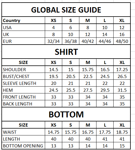 Size Guide