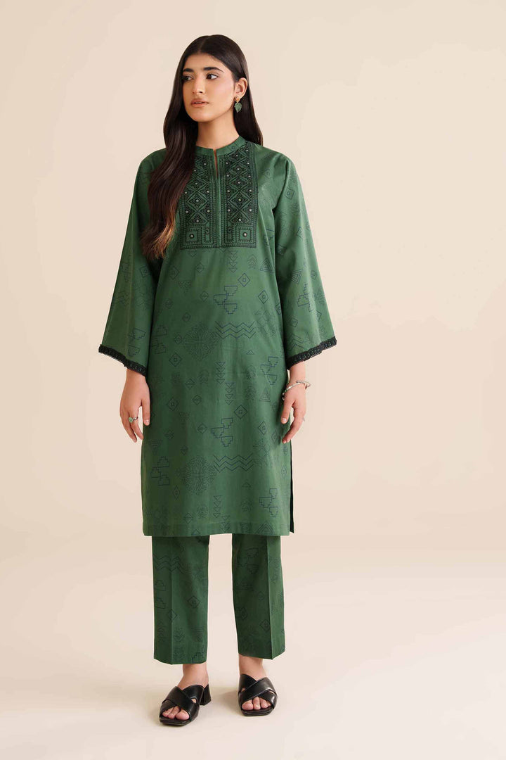 2 Piece - Printed Embroidered Suit - PW25-33 for Women - Pret Collection | Nishat | Shop Online