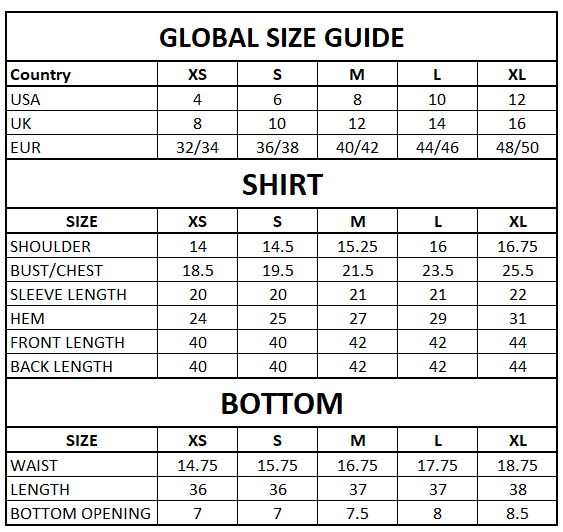 Size Guide