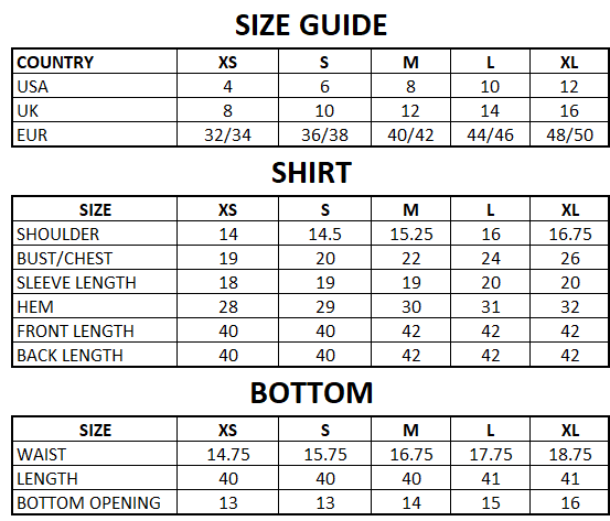 Size Guide