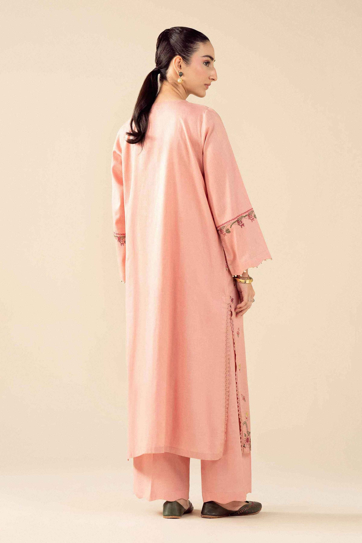 Nishat UK - Pink Embroidered Dobby 2 Pieces ready to wear Dress