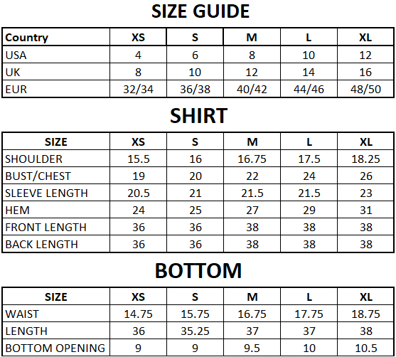 Size Guide