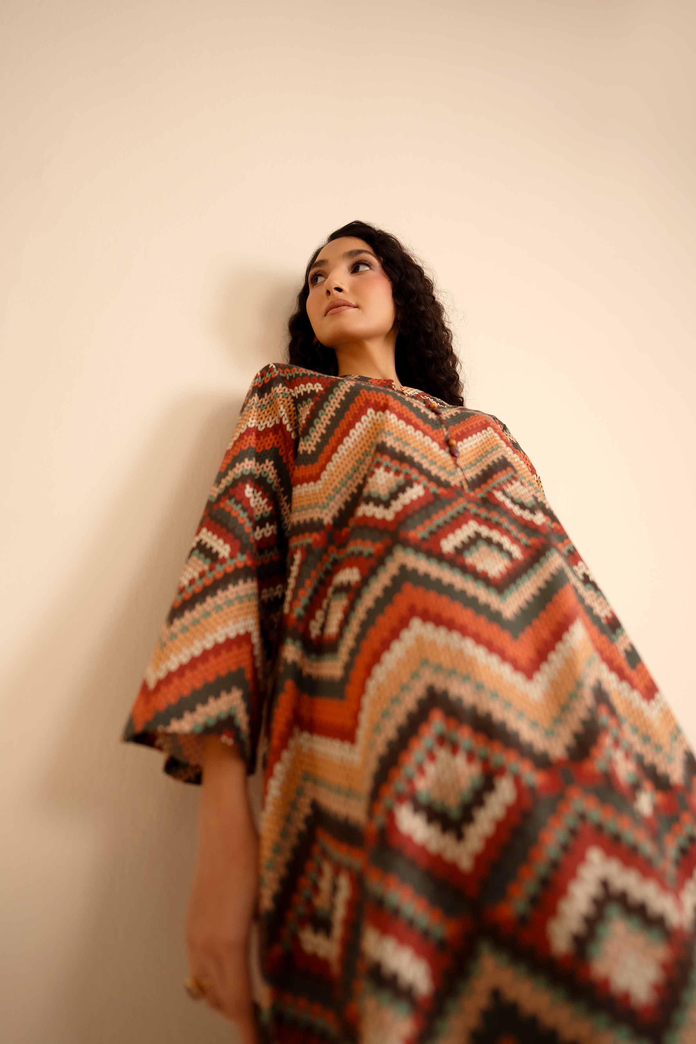 NishatUK - Maroon Printed Cambric 2-piece ready to wear Dress