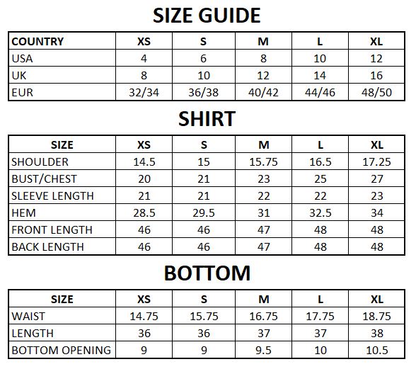 Size Guide