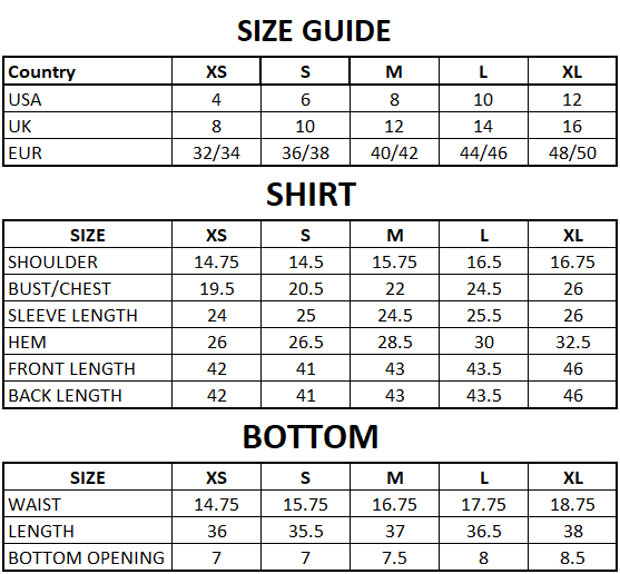 Size Guide