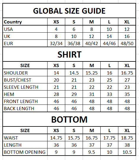 Size Guide