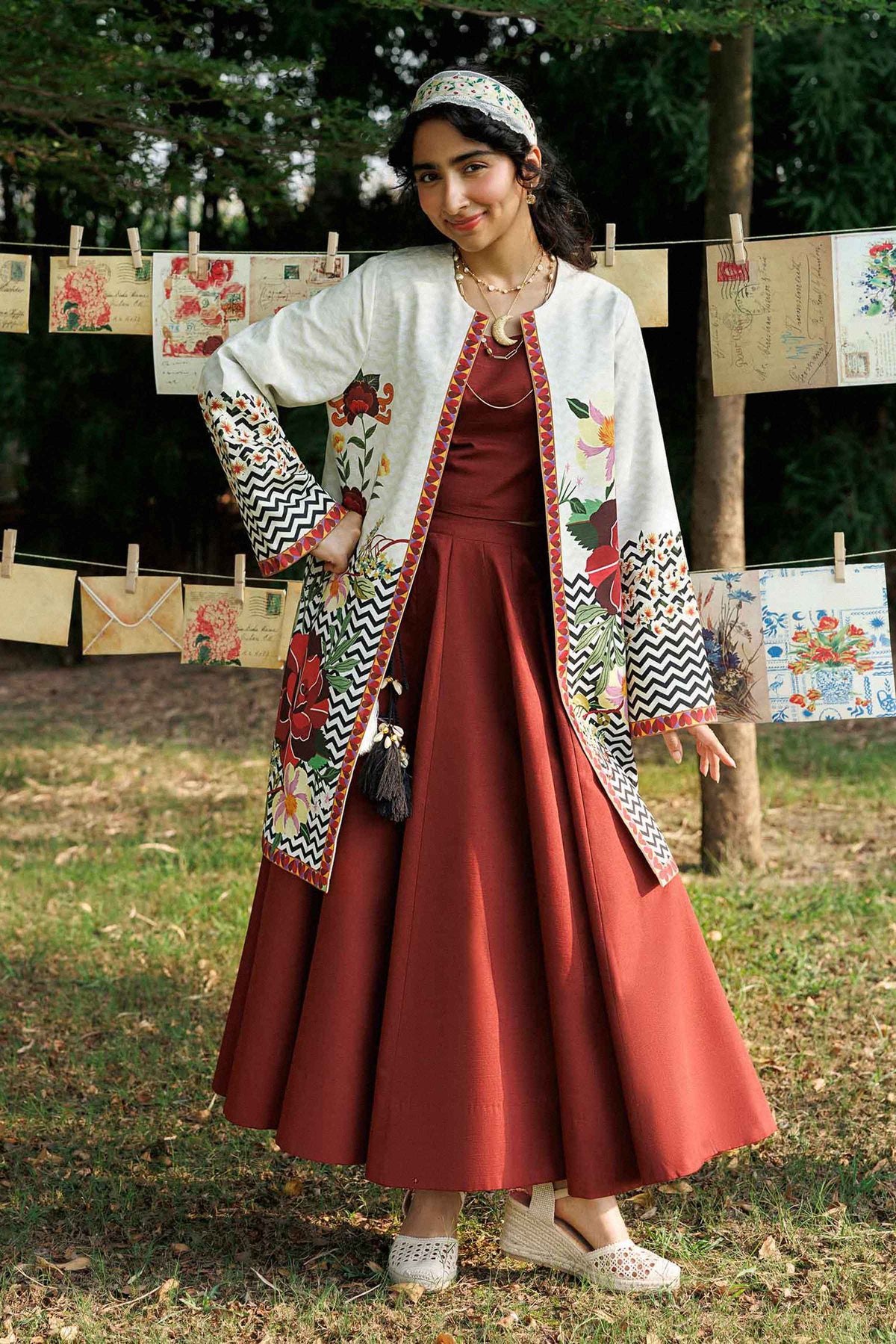 Nishat UK - Beige Printed Karandi 1 Piece ready to wear 