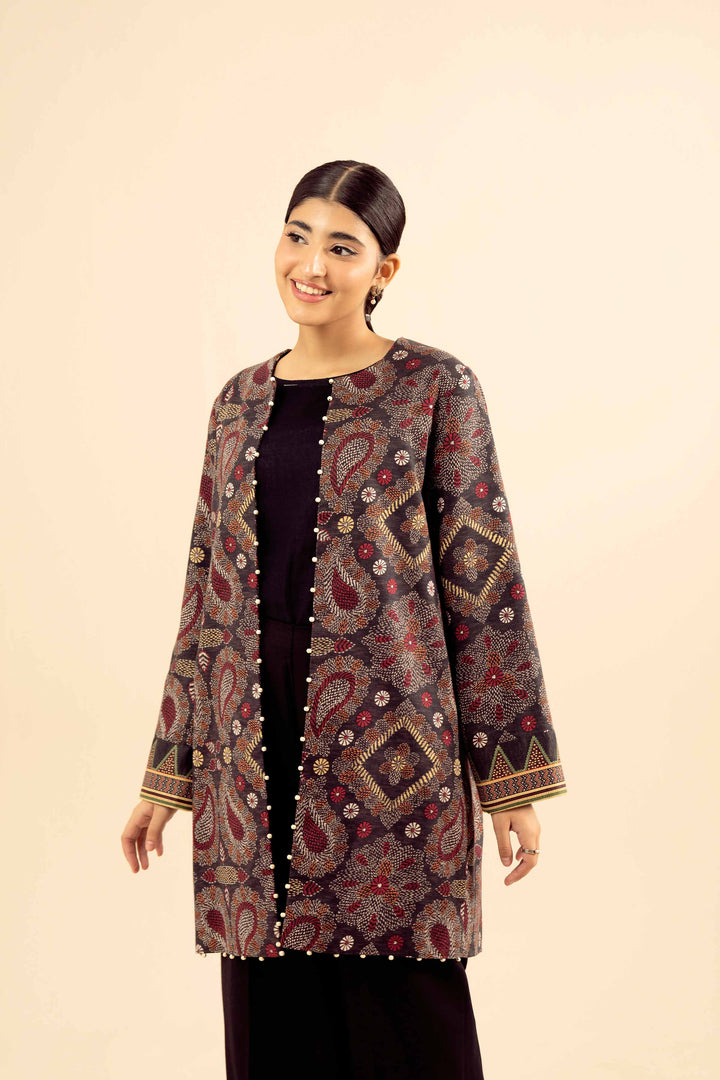 NishatUK - Multi Printed Karandi 1-piece ready to wear Jacket