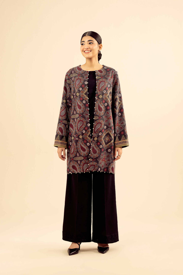 NishatUK - Multi Printed Karandi 1-piece ready to wear Jacket