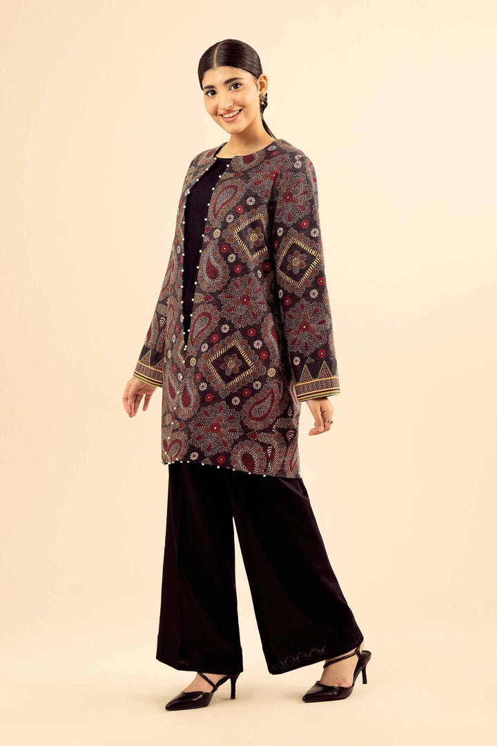NishatUK - Multi Printed Karandi 1-piece ready to wear Jacket