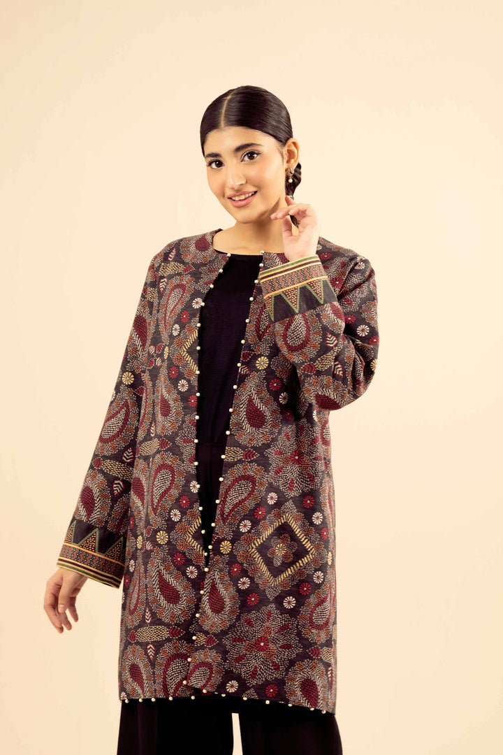 NishatUK - Multi Printed Karandi 1-piece ready to wear Jacket