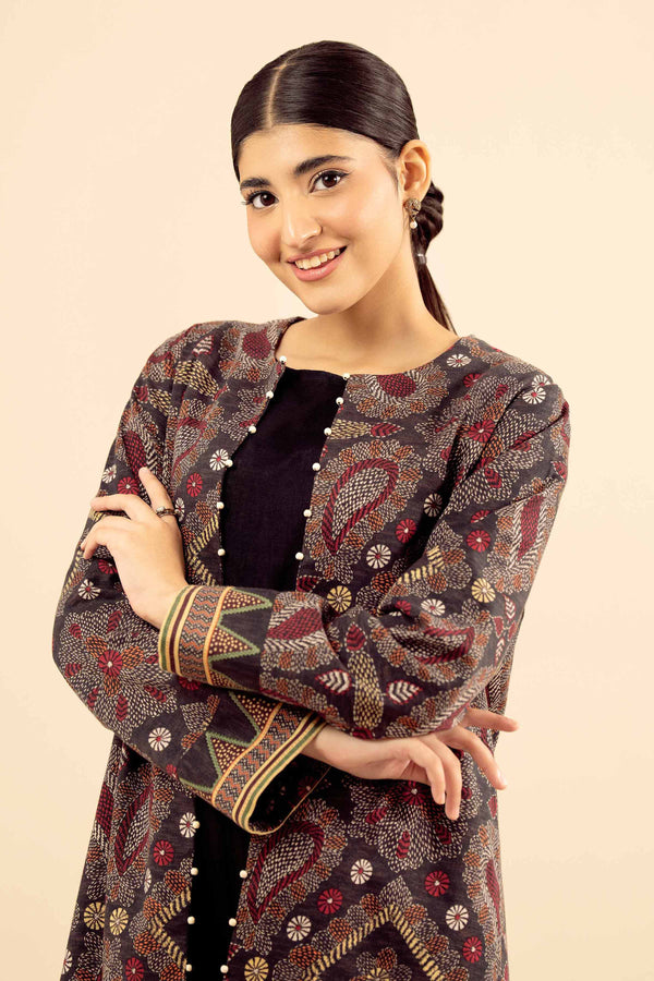 NishatUK - Multi Printed Karandi 1-piece ready to wear Jacket