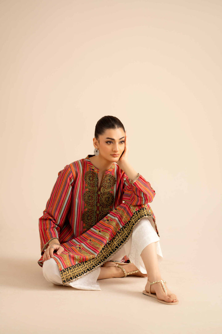 NishatUK - Multi Embroidered Karandi 1-piece ready to wear Shirt