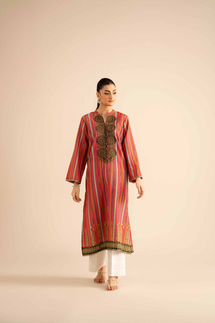 NishatUK - Multi Embroidered Karandi 1-piece ready to wear Shirt
