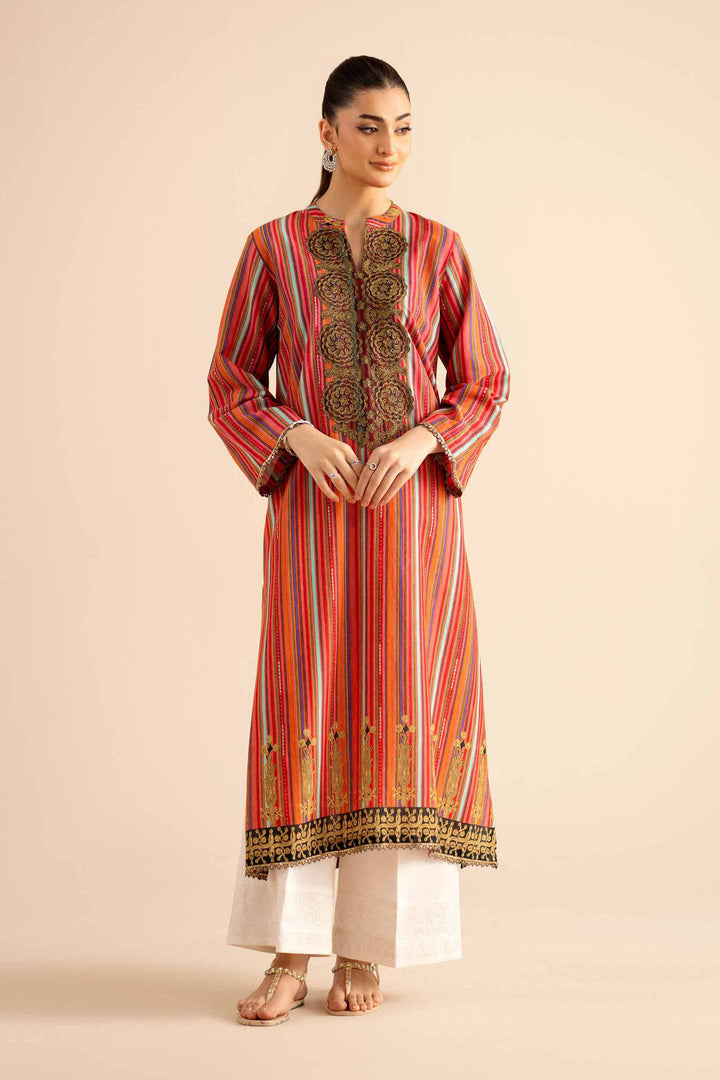 NishatUK - Multi Embroidered Karandi 1-piece ready to wear Shirt