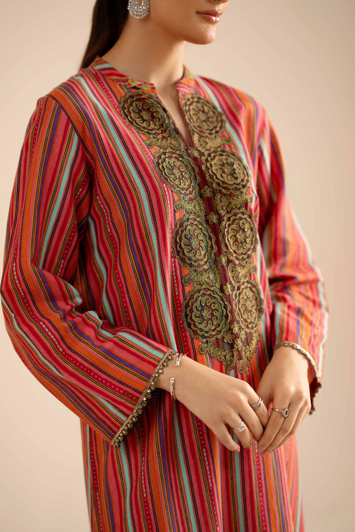 NishatUK - Multi Embroidered Karandi 1-piece ready to wear Shirt