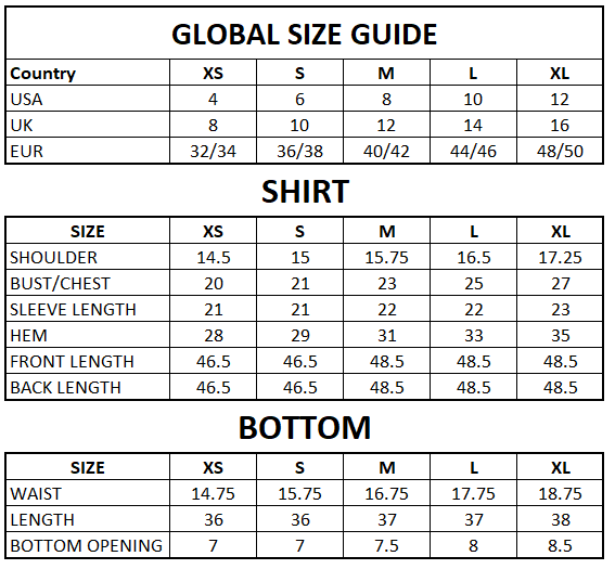 Size Guide