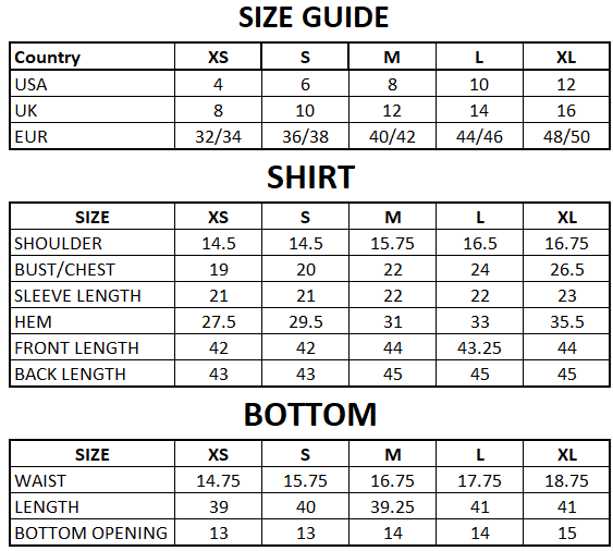 Size Guide