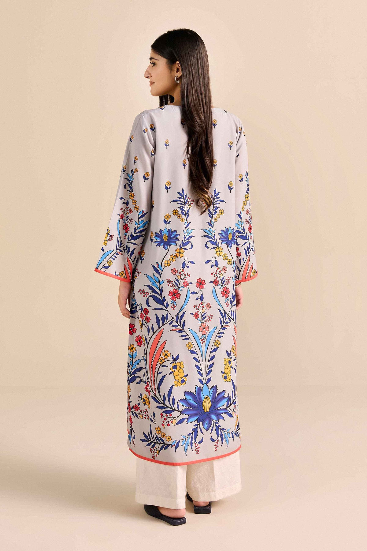 Nishat UK - Grey Printed Grip 1 Piece ready to wear Shirt