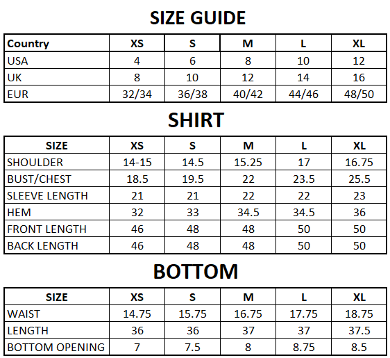 Size Guide
