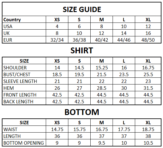 Size Guide