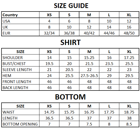Size Guide