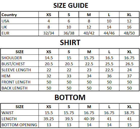 Size Guide