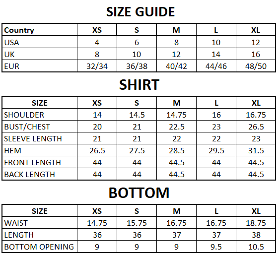 Size Guide