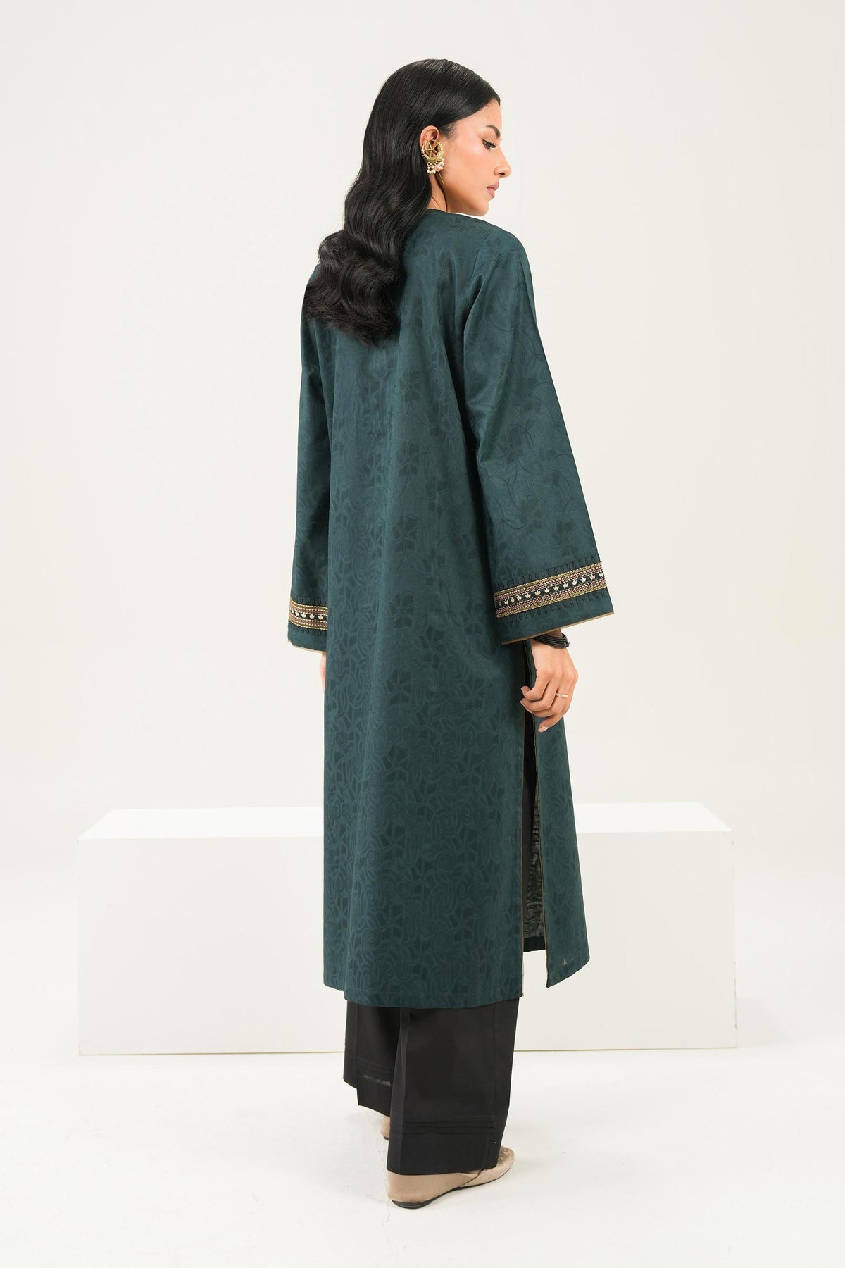Nishat UK - Green Embroidered Jacquard 1 Piece ready to wear 