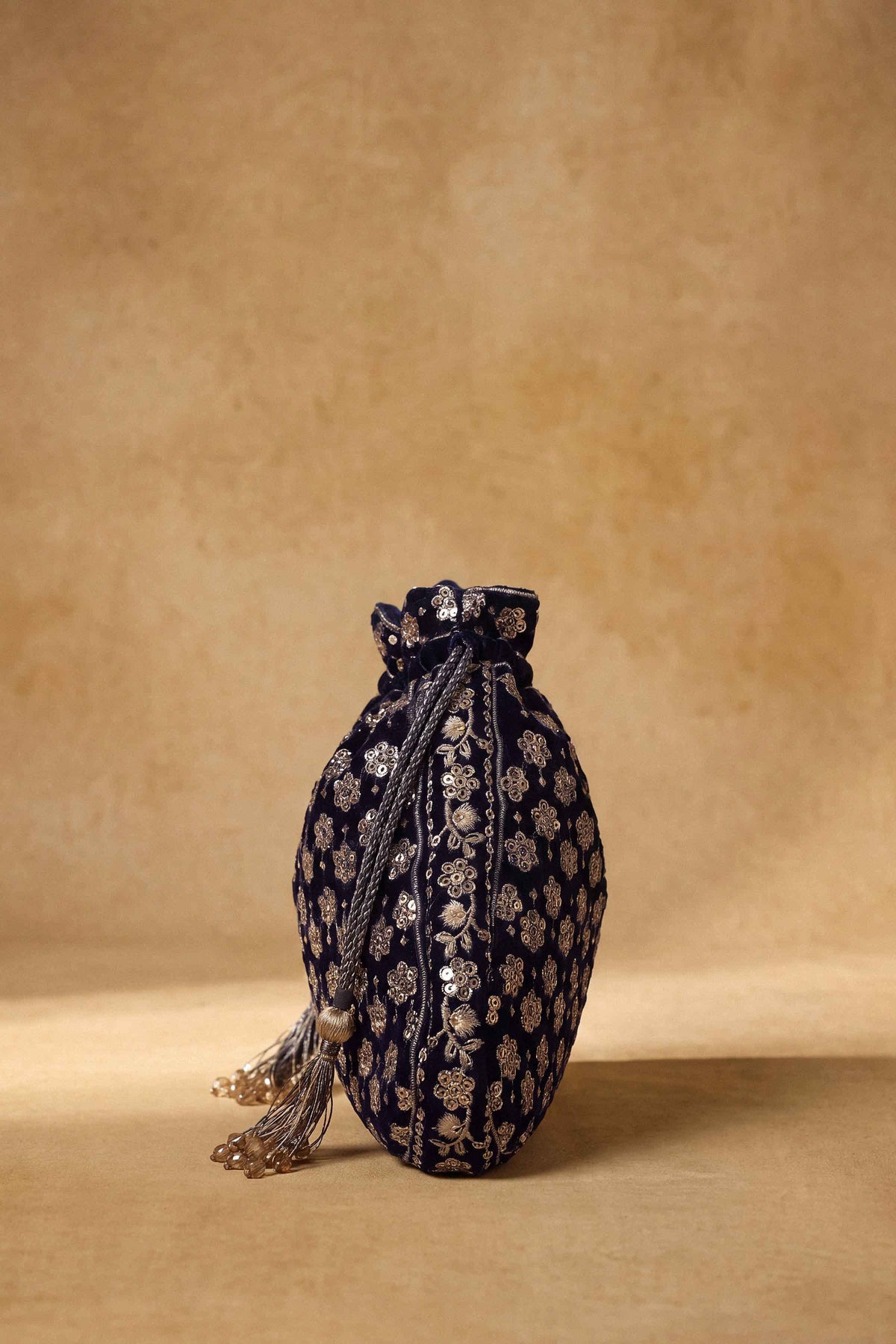 Nishat UK - Blue Embroidered Velvet 1 Piece ready to wear Pouch