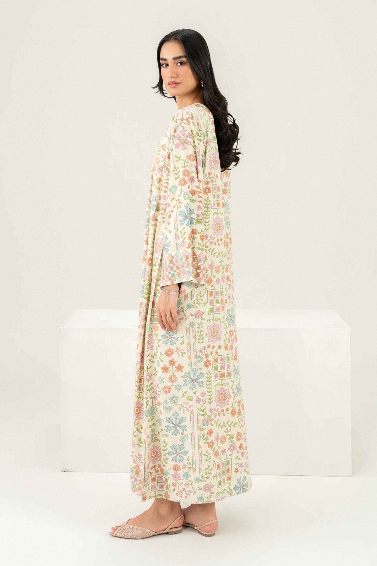 Nishat UK - Off White Printed Viscose 1 Piece ready to wear 