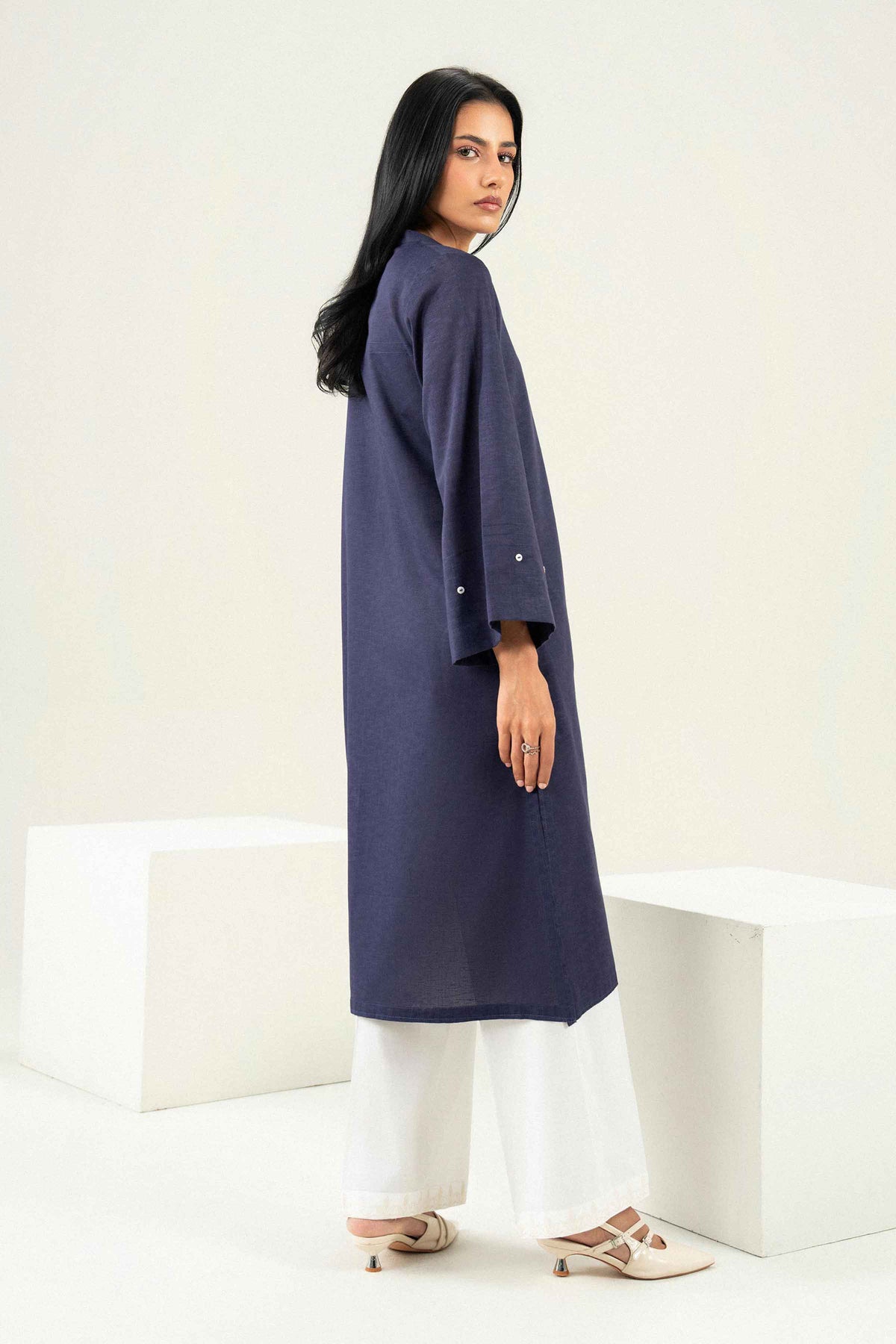 Nishat UK - Blue Solids Karandi 1 Piece ready to wear Shirt