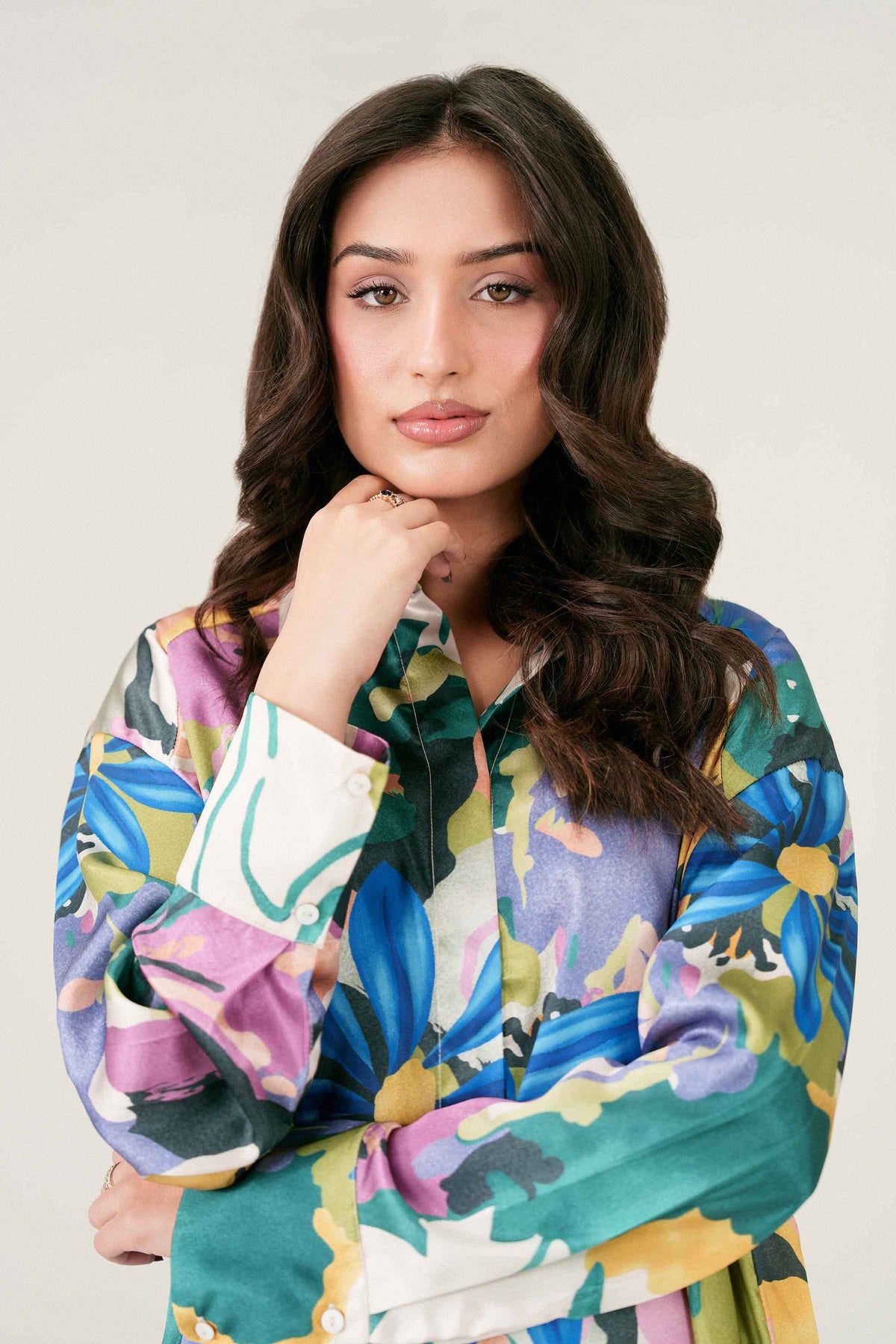 Nishat UK - Multi Printed Silk 1 Piece ready to wear shirt