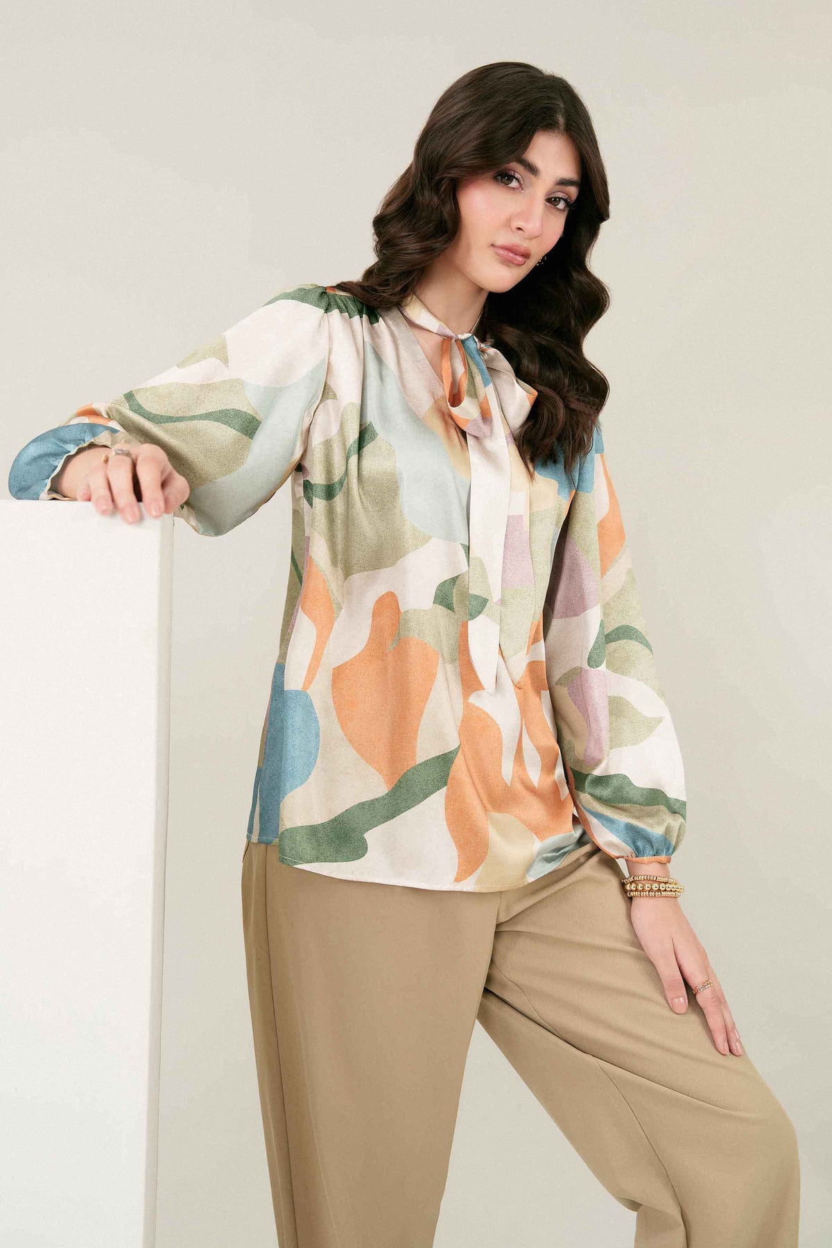 Nishat UK - Pastel Printed Silk 1 Piece ready to wear 