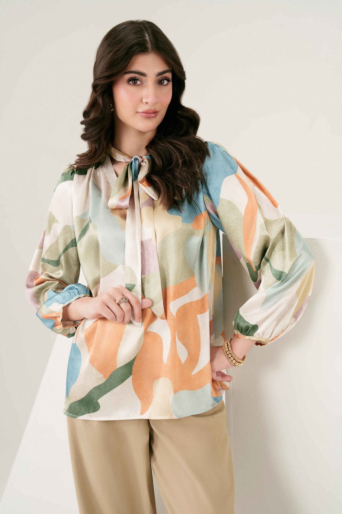 Nishat UK - Pastel Printed Silk 1 Piece ready to wear 
